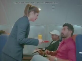 Warga india desi udara hostess mademoiselle kotor filem dengan passenger: x rated video 3a | xhamster
