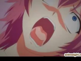Busty hentai daughter hard fucked wetpussy by shemale anime in front of her steady